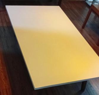 Mesa de centro blanca — madera